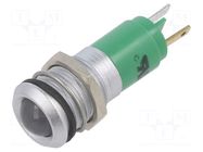 Indicator: LED; green; 24VDC; 24VAC; Ø14mm CML INNOVATIVE TECHNOLOGIES
