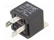 Relay: electromagnetic; SPST-NO; Ucoil: 12VDC; 40A; automotive ZETTLER