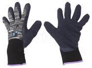 Protective gloves; Size: 7,S; grey; cotton,latex,polyester WONDER GRIP