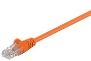 CAT 5e Patch Cable, U/UTP, orange, 0.25 m - copper-clad aluminium wire (CCA)