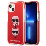 Karl Lagerfeld KLHCP13STPE2TR iPhone 13 mini 5,4" hardcase czerwony/red Karl&Choupette Head, Karl Lagerfeld