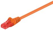 CAT 6 Patch Cable, U/UTP, orange, 0.25 m - copper-clad aluminium wire (CCA)