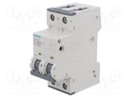 Circuit breaker; 230/400VAC; Inom: 32A; Poles: 2; Charact: C; 10kA SIEMENS