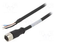 Cable: for sensors/automation; M12; PIN: 5; straight; 1.5m; plug MUELLER ELECTRIC