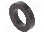 Spacer sleeve; cylindrical; polyamide; L: 2mm; Øout: 10mm; black DREMEC