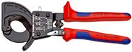 KNIPEX 95 31 250 Cable Cutter (ratchet action) with multi-component grips black lacquered 250 mm