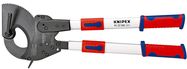 KNIPEX 95 32 060 Cable Cutter (ratchet action) with telescopic handles with multi-component grips 630 mm