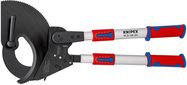 KNIPEX 95 32 100 Cable Cutter (ratchet action) with telescopic handles with multi-component handles 680 mm