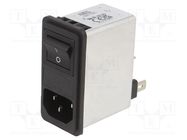 Connector: AC supply; socket; male; 4A; 250VAC; C14 (E); -25÷85°C SCHAFFNER