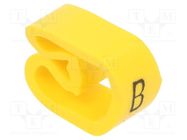 Markers; Marking: B; 8÷16mm; PVC; yellow; -30÷60°C; leaded; PA-3 