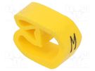 Markers; Marking: M; 8÷16mm; PVC; yellow; -30÷60°C; leaded; PA-3 PARTEX