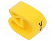 Markers; Marking: Y; 8÷16mm; PVC; yellow; -30÷60°C; leaded; PA-3 PARTEX