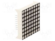 Display: LED; matrix; 8x8; red; 80÷150mcd; anode; 37.9x37.9x10.2mm OPTOSUPPLY