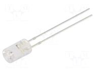 LED; red; 5mm; candle light effect; 750÷1120mcd; 120°; 2.5÷5VDC OPTOSUPPLY