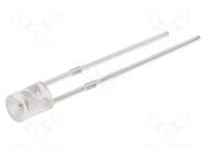 LED; red; 3mm; 180÷220mcd; 140°; Front: recessed; 1.9÷2.4VDC OPTOSUPPLY