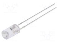 LED; yellow; 5mm; candle light effect; 750÷1120mcd; 120°; 2.5÷5VDC OPTOSUPPLY