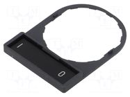 Description label; 22mm; Harmony XB4; black; plastic; Dim: 30x40mm SCHNEIDER ELECTRIC