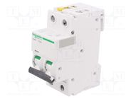 Circuit breaker; 400VAC; Inom: 0.5A; Poles: 2; Charact: C; 6kA; IP20 SCHNEIDER ELECTRIC