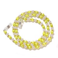 Chain for glasses beads pendant green, Hurtel