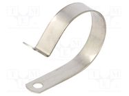 Fixing clamp; ØBundle : 13mm; W: 11.1mm; stainless steel HELLERMANNTYTON