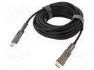 Cable; HDCP 2.2,HDMI 2.0,optical; PVC; 10m; black VCOM
