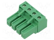 Connector: pluggable terminal block; plug; female; 20A; 300V; 1x4 PHOENIX CONTACT
