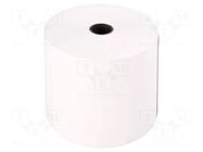 Office supplies: thermal roll; white; W: 80mm; L: 80m; Ø: 80mm; 10rl. QOLTEC