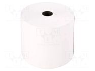 Office supplies: thermal roll; white; W: 80mm; L: 80m; Ø: 80mm; 10rl. QOLTEC