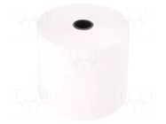 Office supplies: thermal roll; white; W: 80mm; L: 80m; Ø: 79mm; 10rl. QOLTEC