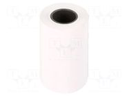 Office supplies: thermal roll; white; W: 57mm; L: 7m; Ø: 30mm; 55g/m2 QOLTEC