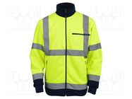 High visibility jacket; Size: M; yellow-navy blue VIZWELL