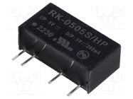 Converter: DC/DC; 1W; Uin: 4.5÷5.5V; Uout: 5VDC; Iout: 200mA; SIP7; RK 