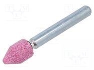 Grindingstone; Ø: 10mm; aluminium oxide; plunger; 6mm PG PROFESSIONAL