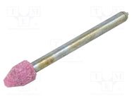 Grindingstone; Ø: 6mm; Ø: 3mm; aluminium oxide; Mounting: rod 3mm PG PROFESSIONAL