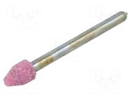 Grindingstone; Ø: 6mm; Ø: 3mm; aluminium oxide; Mounting: rod 3mm PG PROFESSIONAL