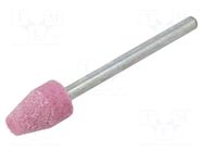 Grindingstone; Ø: 8mm; Ø: 3mm; aluminium oxide; Mounting: rod 3mm PG PROFESSIONAL