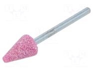 Grindingstone; Ø: 10mm; aluminium oxide; plunger; 3mm PG PROFESSIONAL