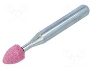 Grindingstone; Ø: 8mm; aluminium oxide; plunger; 6mm PG PROFESSIONAL