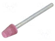 Grindingstone; Ø: 8mm; Ø: 3mm; aluminium oxide; Mounting: rod 3mm PG PROFESSIONAL