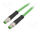 Connecting cable; IP67; 50VAC; 60VDC; 4A; 3m; 7000; PIN: 4; Thread: M8 MURR ELEKTRONIK