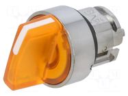 Switch: rotary; 22mm; Stabl.pos: 3; orange; LED; IP66; prominent SCHNEIDER ELECTRIC