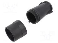 Enclosure for connectors: circular; IP69K; for cable; straight HARTING