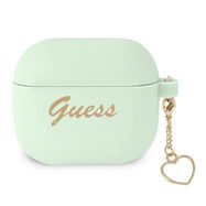 Guess GUA3LSCHSN AirPods 3 cover green/green Silicone Charm Heart Collection, Guess