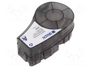 Heat shrink sleeve; 2.13m; white; Character colour: black BRADY