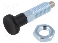 Indexing plungers; Thread: M10; 6mm; Plunger mat: stainless steel ELESA+GANTER