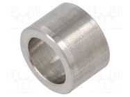 Spacer sleeve; 8mm; cylindrical; stainless steel; Out.diam: 12mm DREMEC