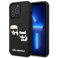 Karl Lagerfeld KLHCP13L3DRKCK iPhone 13 Pro / 13 6.1&quot; black/black hardcase Karl&amp;Choupette Ikonik 3D, Karl Lagerfeld