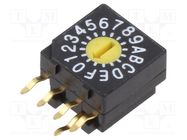 Encoding switch; Pos: 16; PCB,THT; 100mΩ; DC load @R: 0.03A/15VDC KNITTER-SWITCH