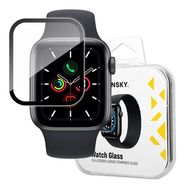 Wozinsky Watch Glass Hybrid Glass for Apple Watch 6 40mm / Watch 5 40mm / Watch 4 40mm / Watch SE 40mm Black, Wozinsky
