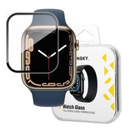 Wozinsky Watch Glass hybrid glass for Apple Watch 7 41mm black, Wozinsky